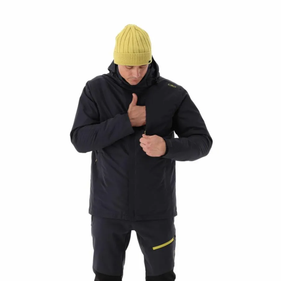 Uomo CMP Giacche Imbottite E Piumini|Gusci E Giacche Impermeabili^Giacca 3 in 1 da uomo in taslan