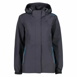 Donna CMP Gusci E Giacche Impermeabili^Giacca antipioggia da donna con cappuccio staccabile