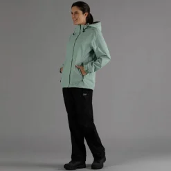 Donna CMP Gusci E Giacche Impermeabili^Giacca antipioggia da donna con cappuccio staccabile