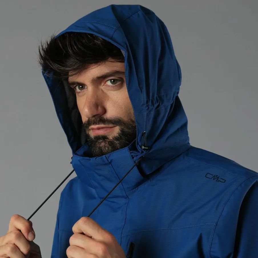 Uomo CMP Gusci E Giacche Impermeabili^Giacca antipioggia da uomo con cappuccio staccabile