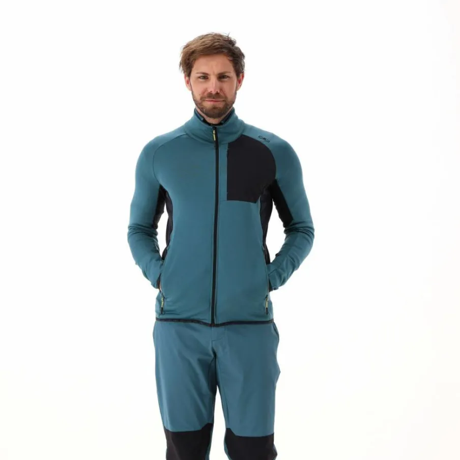 Uomo CMP Pile^Giacca con zip in pile Merino da uomo Unlimitech