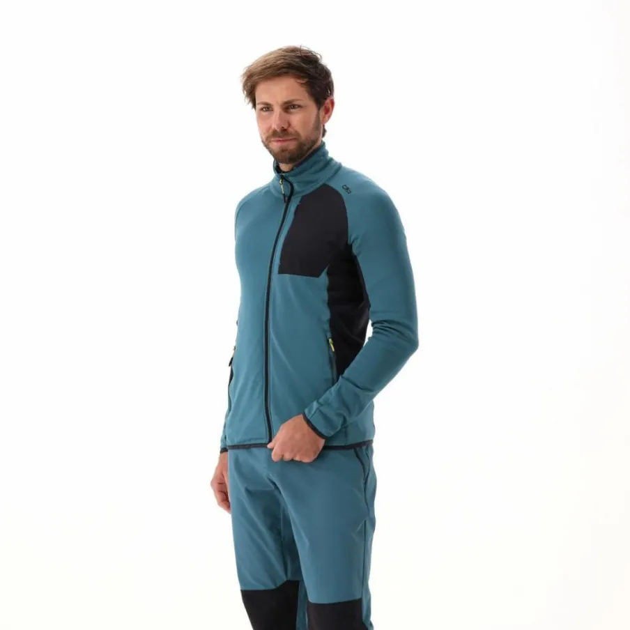 Uomo CMP Pile^Giacca con zip in pile Merino da uomo Unlimitech