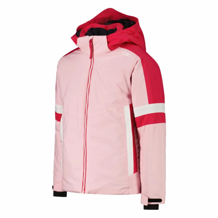 CMP Giacche E Pantaloni Sci^Giacca da sci da bambina con cappuccio staccabile