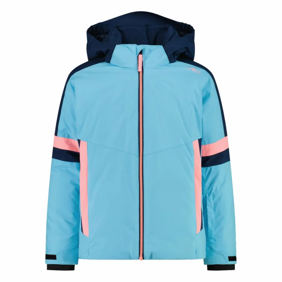 CMP Giacche E Pantaloni Sci^Giacca da sci da bambina con cappuccio staccabile