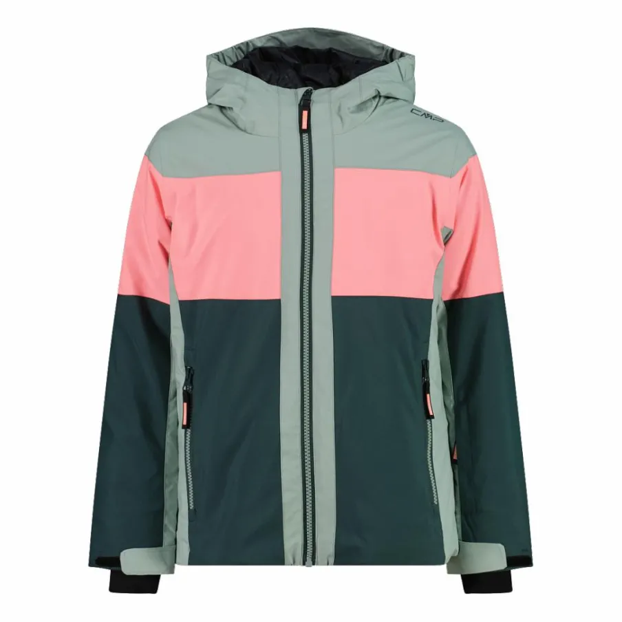 CMP Giacche E Pantaloni Sci^Giacca da sci da bambina con cappuccio