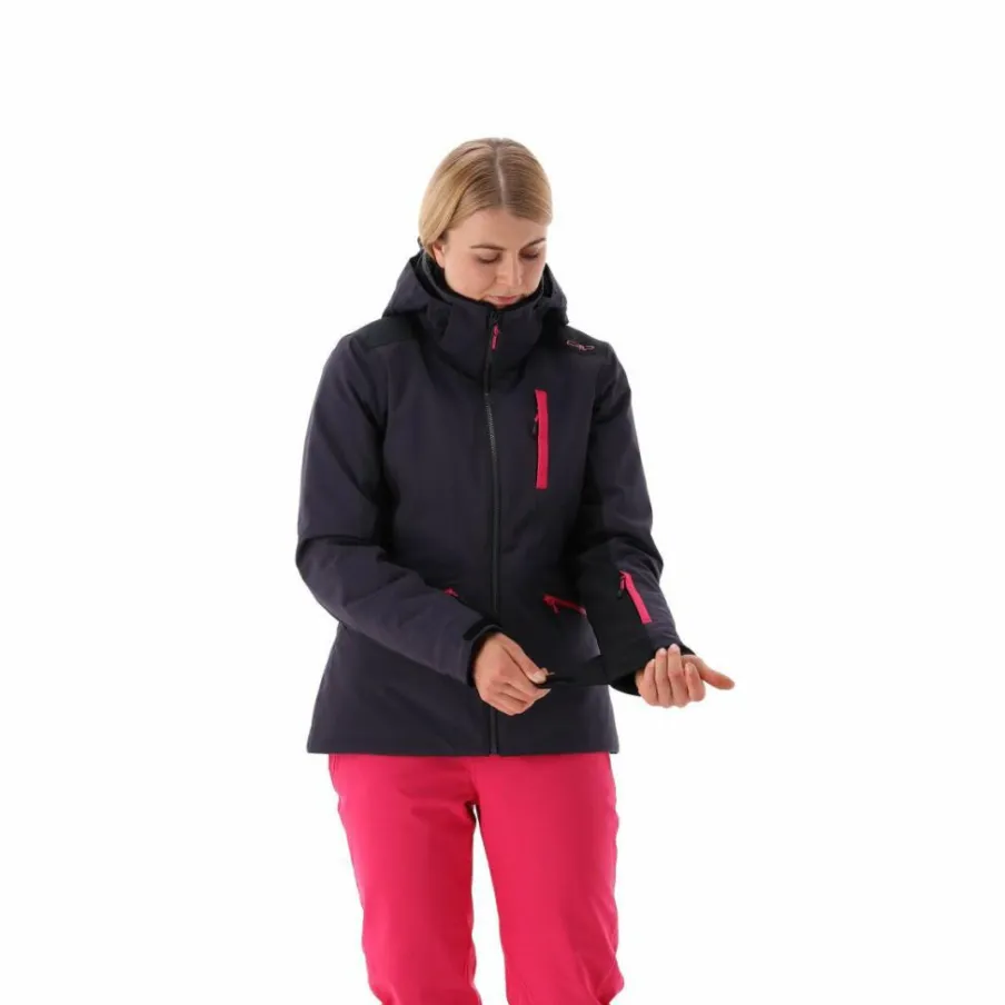 Donna CMP Giacche Invernali|Giacche Sci^Giacca da sci da donna in 4-way stretch con cappuccio staccabile