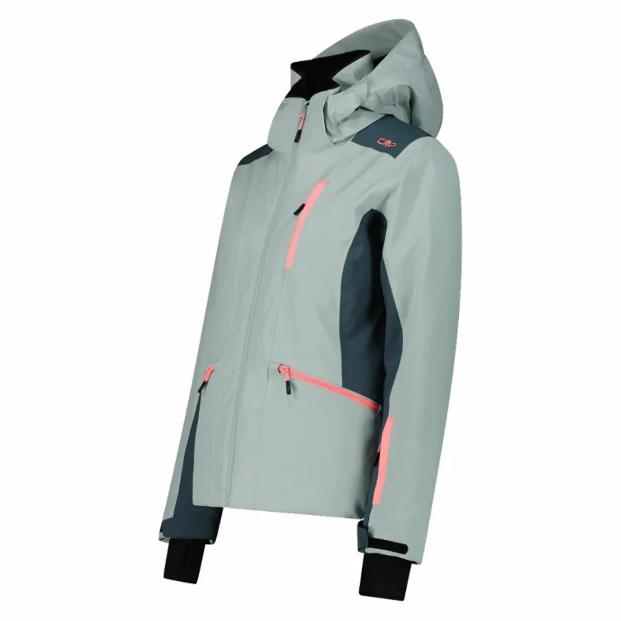 Donna CMP Giacche Invernali|Giacche Sci^Giacca da sci da donna in 4-way stretch con cappuccio staccabile