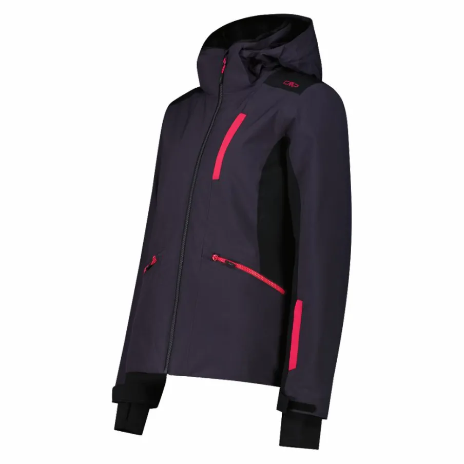Donna CMP Giacche Invernali|Giacche Sci^Giacca da sci da donna in 4-way stretch con cappuccio staccabile