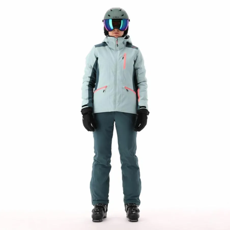 Donna CMP Giacche Invernali|Giacche Sci^Giacca da sci da donna in 4-way stretch con cappuccio staccabile