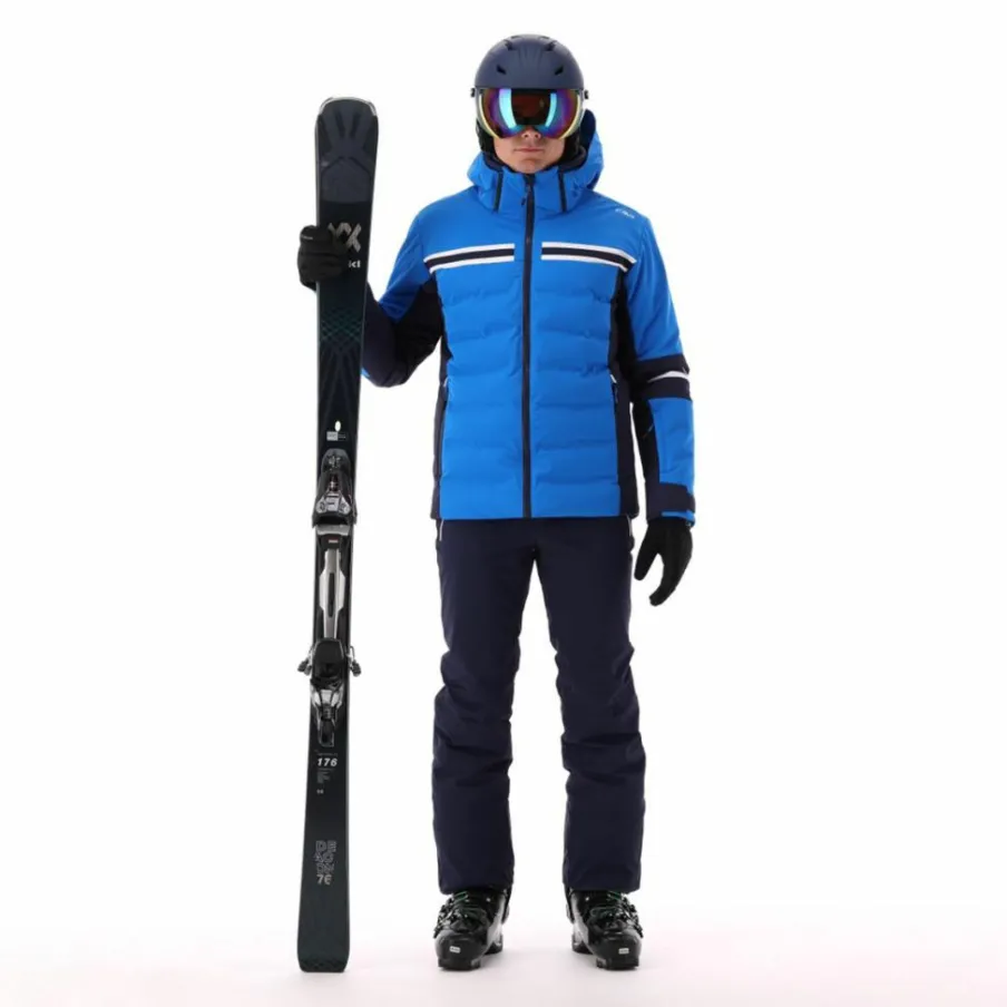 Uomo CMP Giacche Sci|Giacche Invernali^Giacca da sci da uomo in twill con cappuccio 4 way stretch