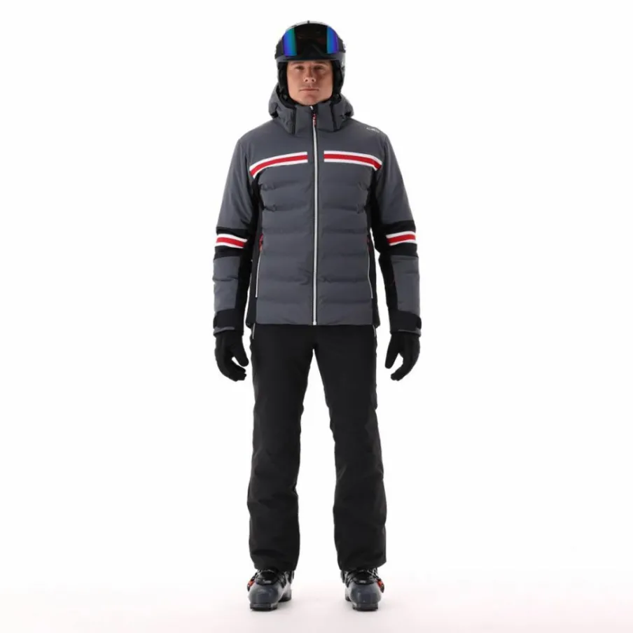 Uomo CMP Giacche Sci|Giacche Invernali^Giacca da sci da uomo in twill con cappuccio 4 way stretch