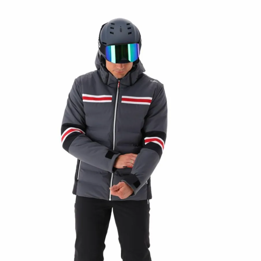 Uomo CMP Giacche Sci|Giacche Invernali^Giacca da sci da uomo in twill con cappuccio 4 way stretch