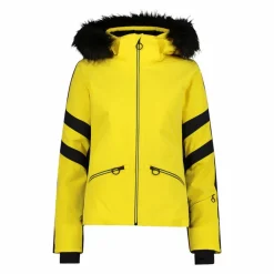 Donna CMP Giacche Sci|Giacche Invernali^Giacca da sci in twill con cappuccio staccabile con bordo in ecopelliccia da donna