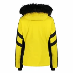 Donna CMP Giacche Sci|Giacche Invernali^Giacca da sci in twill con cappuccio staccabile con bordo in ecopelliccia da donna