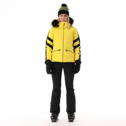 Donna CMP Giacche Sci|Giacche Invernali^Giacca da sci in twill con cappuccio staccabile con bordo in ecopelliccia da donna