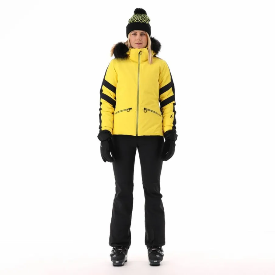 Donna CMP Giacche Sci|Giacche Invernali^Giacca da sci in twill con cappuccio staccabile con bordo in ecopelliccia da donna