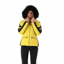 Donna CMP Giacche Sci|Giacche Invernali^Giacca da sci in twill con cappuccio staccabile con bordo in ecopelliccia da donna