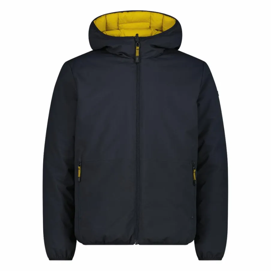 Uomo CMP Giacche Imbottite E Piumini|Giacche Invernali^Giacca da uomo double face con cappuccio