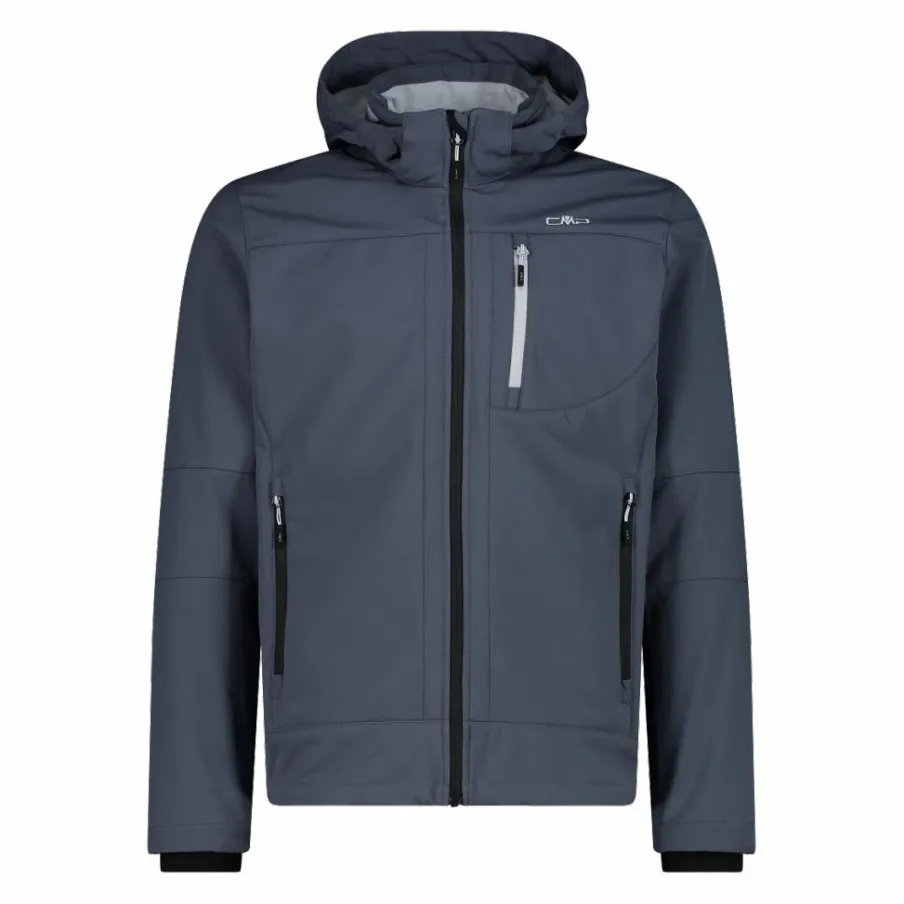 Uomo CMP Giacche Trekking|Giacche Softshell^Giacca da uomo in Softshell con cappuccio staccabile