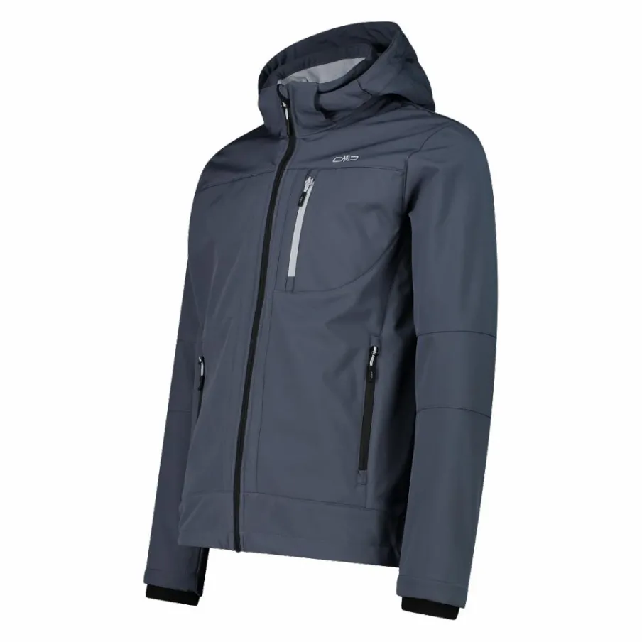 Uomo CMP Giacche Trekking|Giacche Softshell^Giacca da uomo in Softshell con cappuccio staccabile