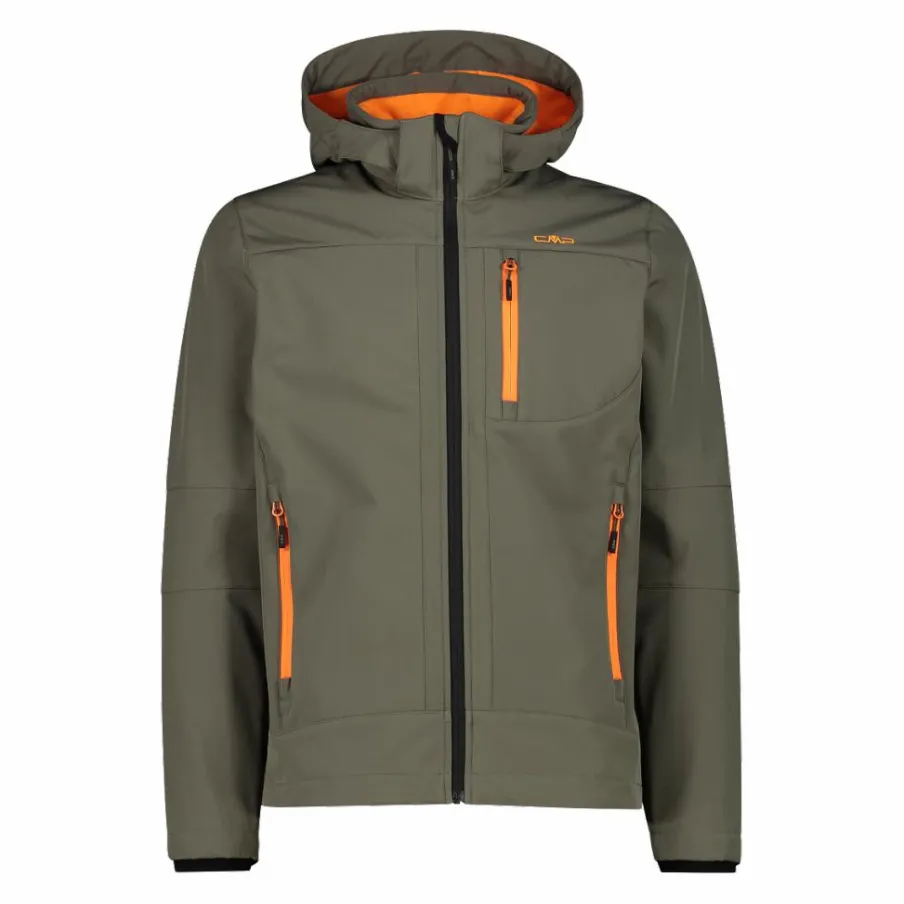 Uomo CMP Giacche Trekking|Giacche Softshell^Giacca da uomo in Softshell con cappuccio staccabile