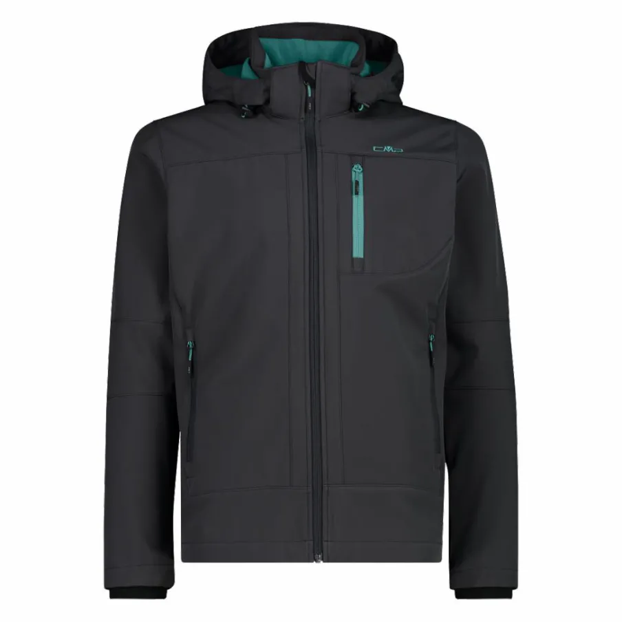 Uomo CMP Giacche Trekking|Giacche Softshell^Giacca da uomo in Softshell con cappuccio staccabile