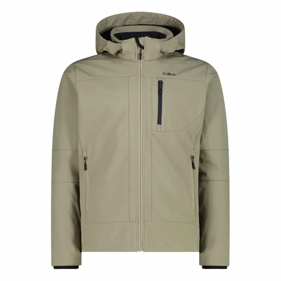 Uomo CMP Giacche Trekking|Giacche Softshell^Giacca da uomo in Softshell con cappuccio staccabile