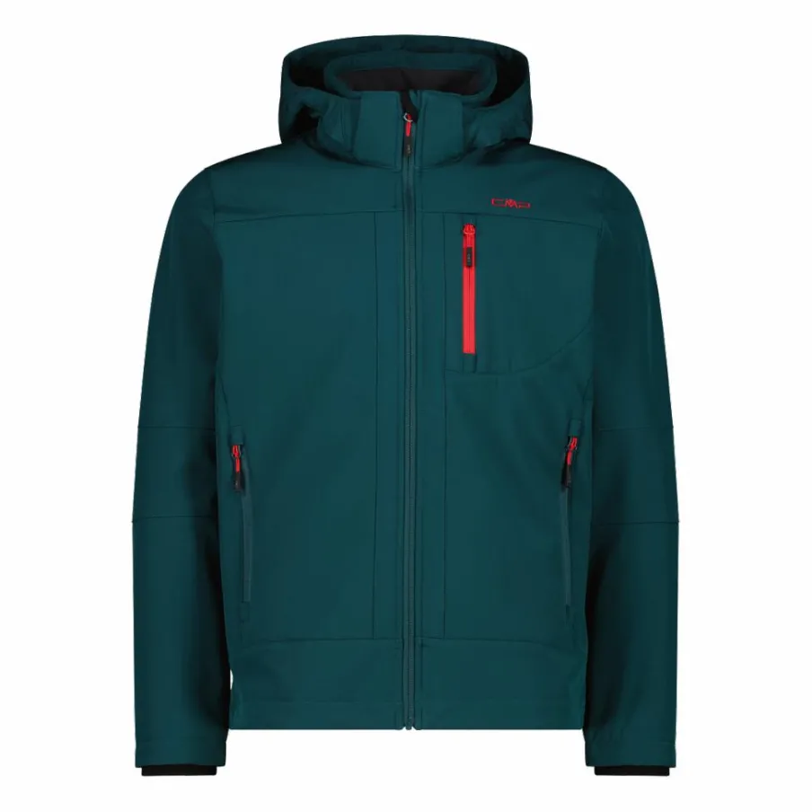 Uomo CMP Giacche Trekking|Giacche Softshell^Giacca da uomo in Softshell con cappuccio staccabile