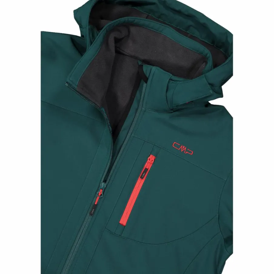 Uomo CMP Giacche Trekking|Giacche Softshell^Giacca da uomo in Softshell con cappuccio staccabile