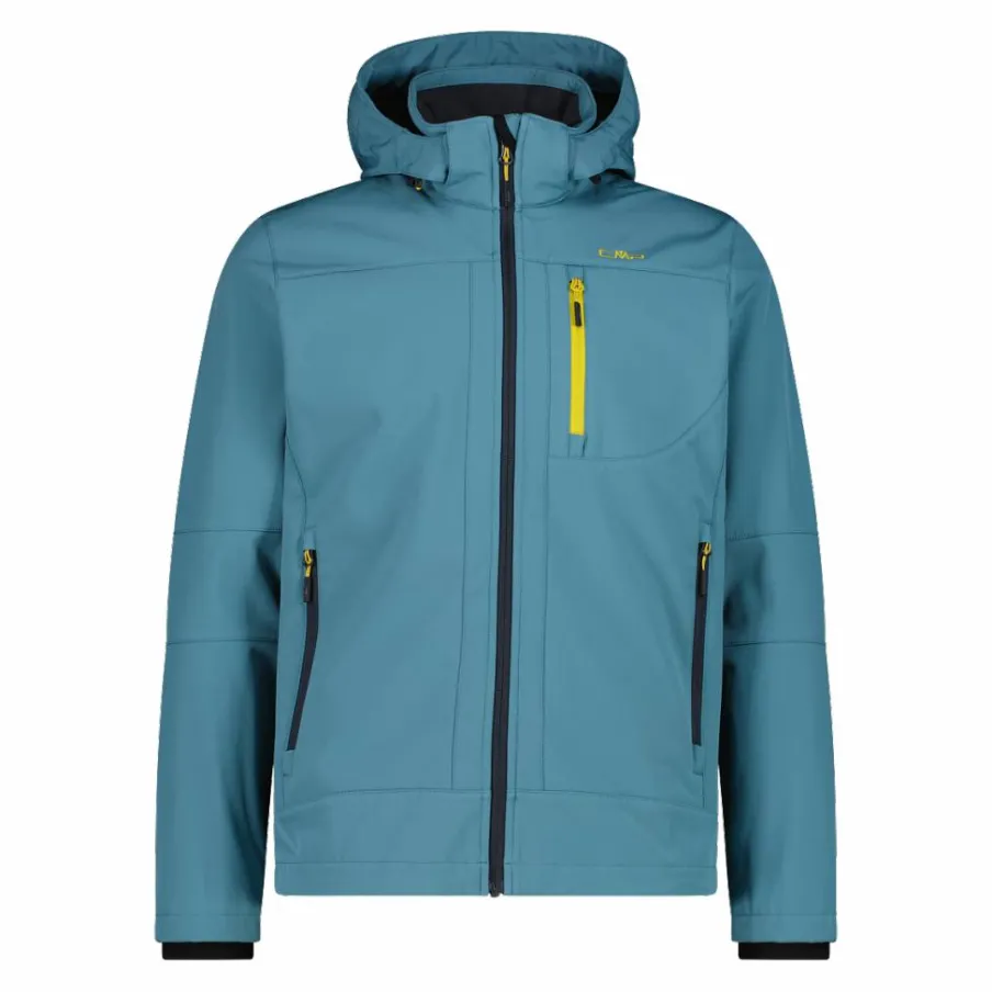 Uomo CMP Giacche Trekking|Giacche Softshell^Giacca da uomo in Softshell con cappuccio staccabile