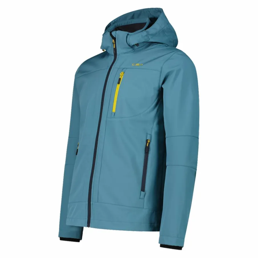 Uomo CMP Giacche Trekking|Giacche Softshell^Giacca da uomo in Softshell con cappuccio staccabile
