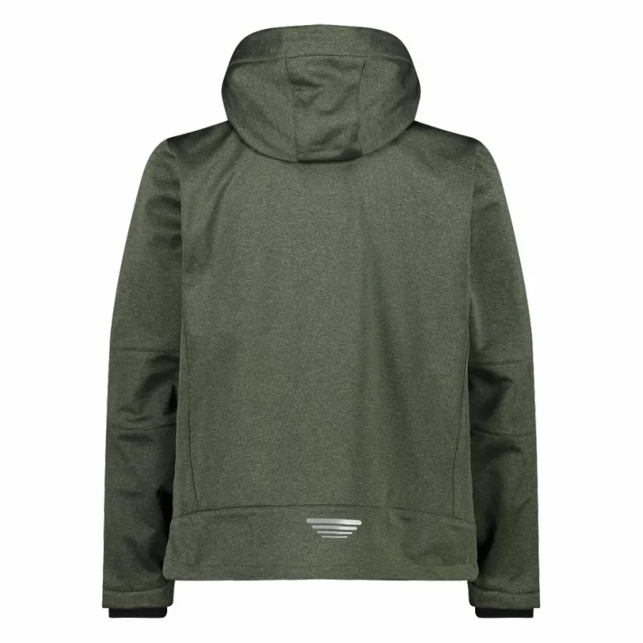 Uomo CMP Giacche Trekking|Giacche Softshell^Giacca da uomo in Softshell melange con cappuccio staccabile