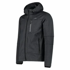 Uomo CMP Giacche Trekking|Giacche Softshell^Giacca da uomo in Softshell melange con cappuccio staccabile