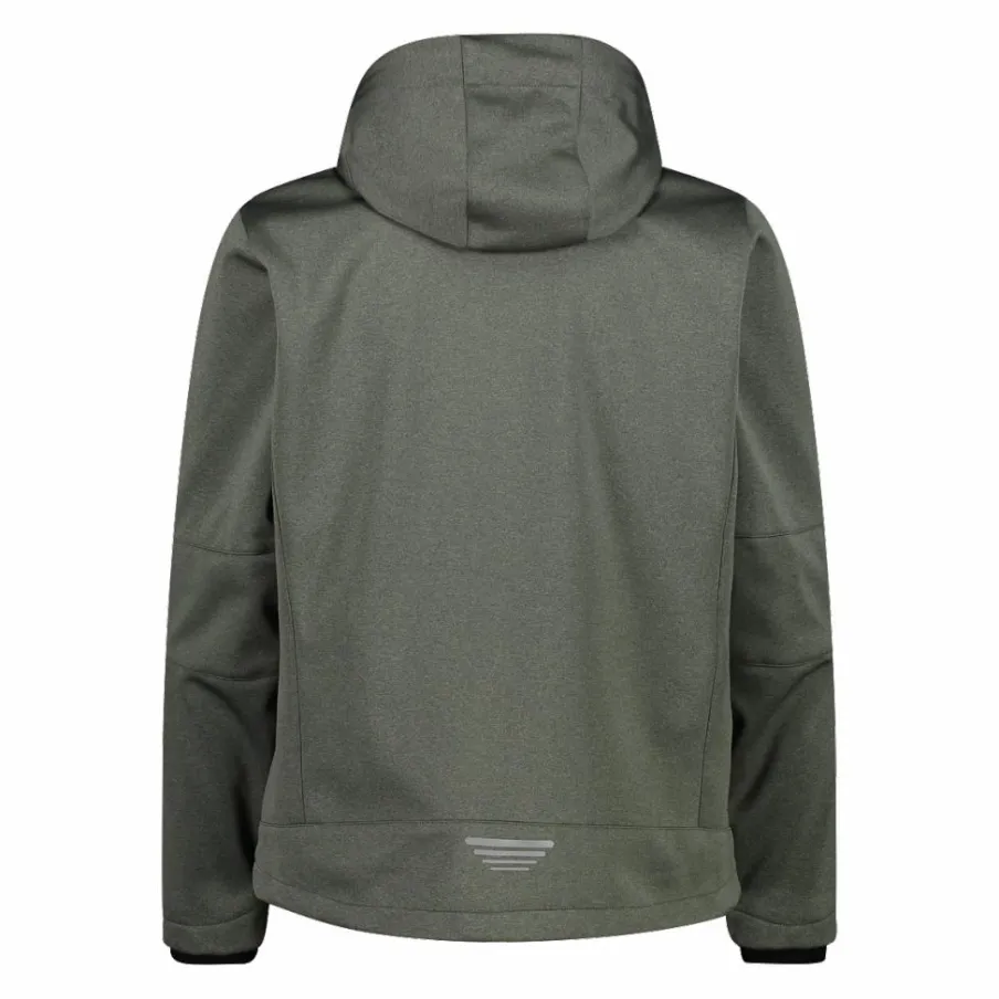 Uomo CMP Giacche Trekking|Giacche Softshell^Giacca da uomo in Softshell melange con cappuccio staccabile
