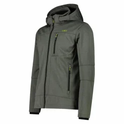 Uomo CMP Giacche Trekking|Giacche Softshell^Giacca da uomo in Softshell melange con cappuccio staccabile