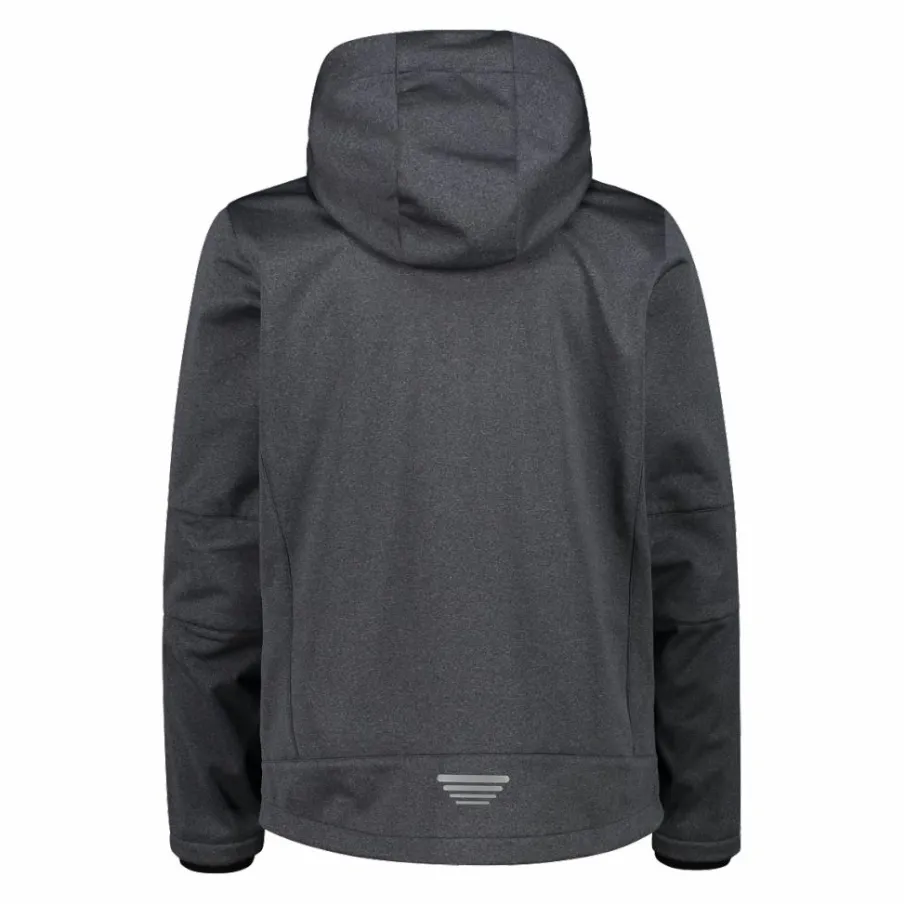 Uomo CMP Giacche Trekking|Giacche Softshell^Giacca da uomo in Softshell melange con cappuccio staccabile
