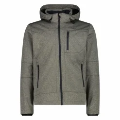 Uomo CMP Giacche Trekking|Giacche Softshell^Giacca da uomo in Softshell melange con cappuccio staccabile