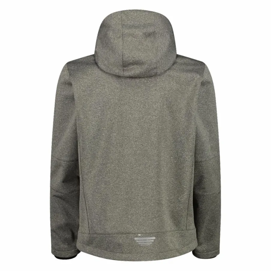 Uomo CMP Giacche Trekking|Giacche Softshell^Giacca da uomo in Softshell melange con cappuccio staccabile