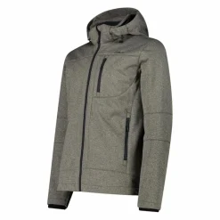 Uomo CMP Giacche Trekking|Giacche Softshell^Giacca da uomo in Softshell melange con cappuccio staccabile