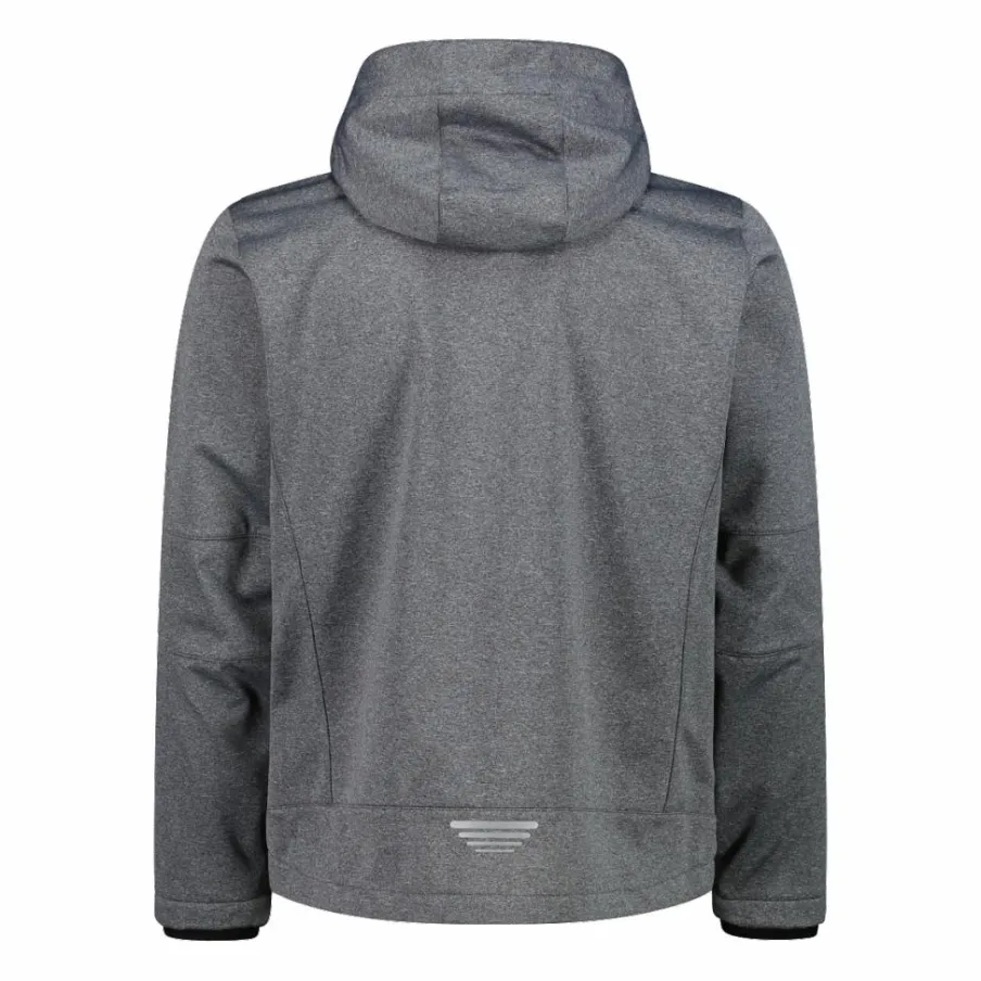 Uomo CMP Giacche Trekking|Giacche Softshell^Giacca da uomo in Softshell melange con cappuccio staccabile