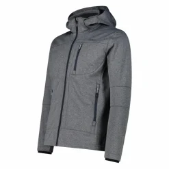 Uomo CMP Giacche Trekking|Giacche Softshell^Giacca da uomo in Softshell melange con cappuccio staccabile