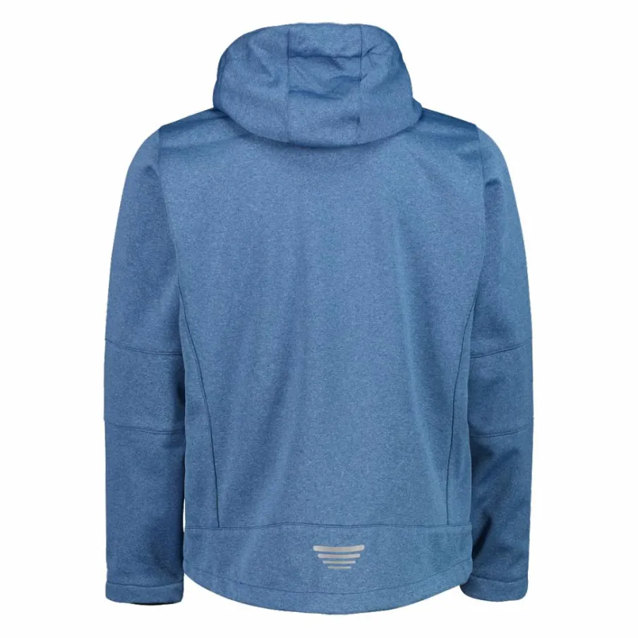 Uomo CMP Giacche Trekking|Giacche Softshell^Giacca da uomo in Softshell melange con cappuccio staccabile