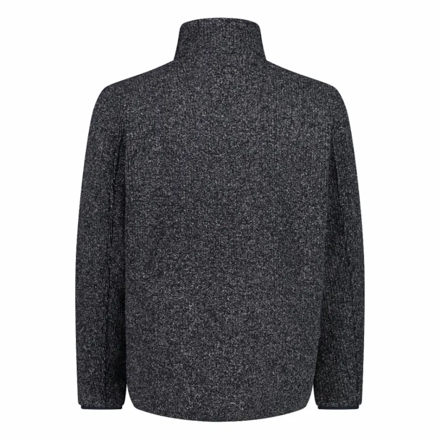 Uomo CMP Maglioni E Felpe^Giacca da uomo rivestita in pile mélange in poliestere riciclato