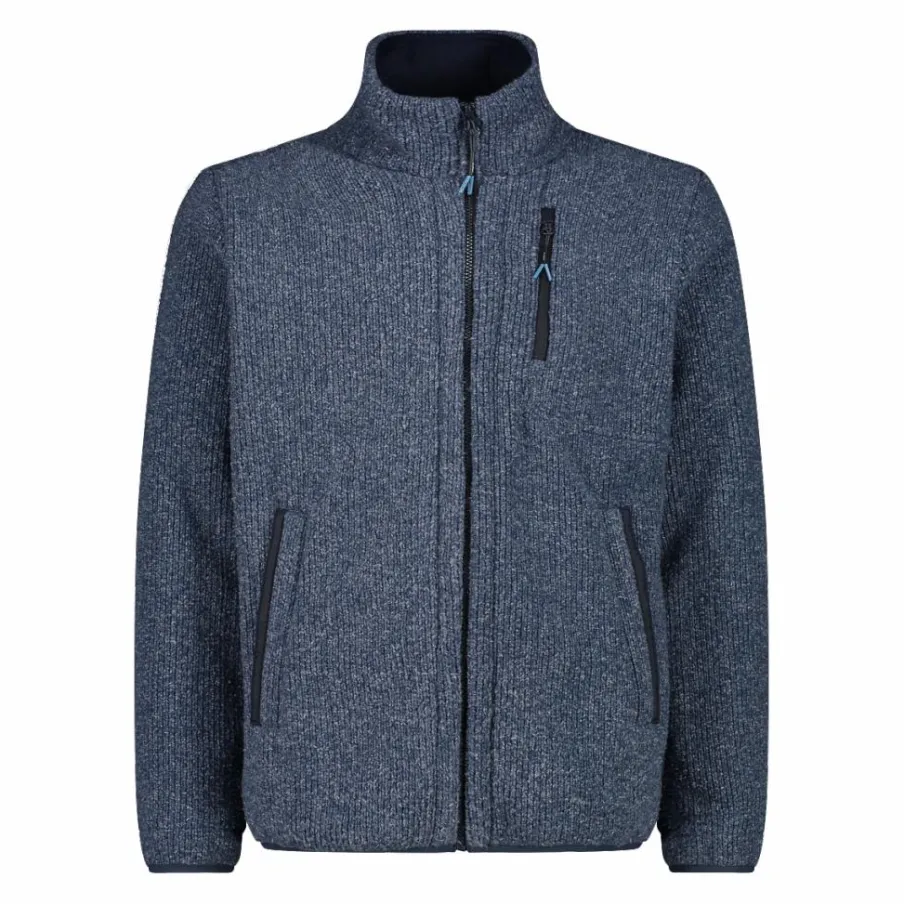 Uomo CMP Maglioni E Felpe^Giacca da uomo rivestita in pile mélange in poliestere riciclato