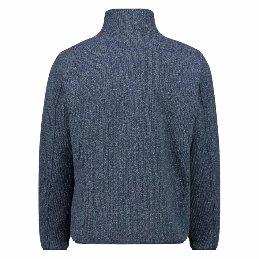 Uomo CMP Maglioni E Felpe^Giacca da uomo rivestita in pile mélange in poliestere riciclato