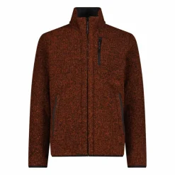 Uomo CMP Maglioni E Felpe^Giacca da uomo rivestita in pile mélange in poliestere riciclato