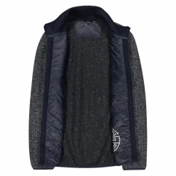 Uomo CMP Maglioni E Felpe^Giacca da uomo rivestita in pile mélange in poliestere riciclato