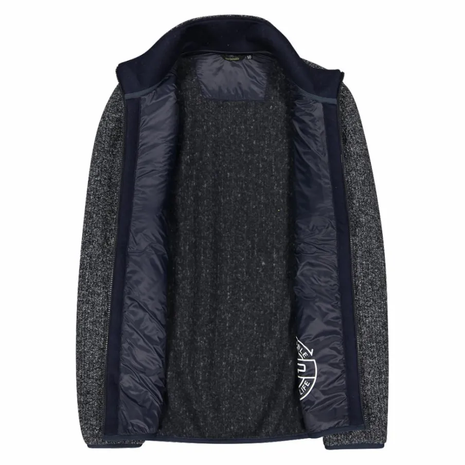 Uomo CMP Maglioni E Felpe^Giacca da uomo rivestita in pile mélange in poliestere riciclato