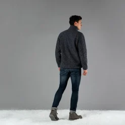 Uomo CMP Maglioni E Felpe^Giacca da uomo rivestita in pile mélange in poliestere riciclato