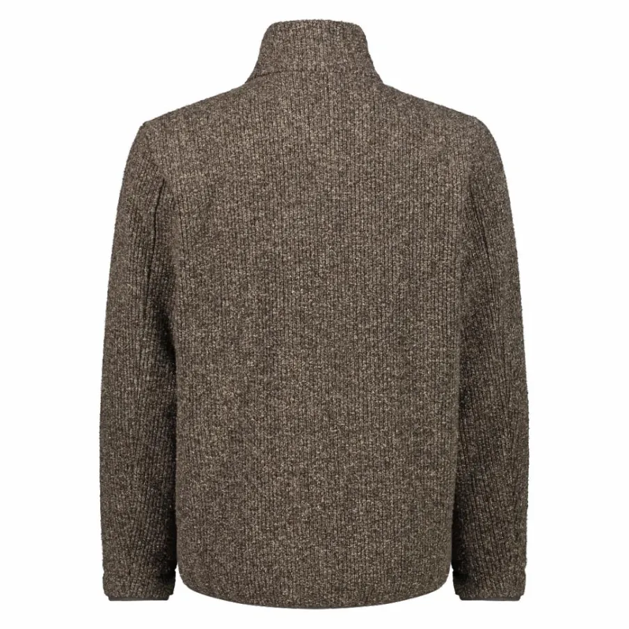 Uomo CMP Maglioni E Felpe^Giacca da uomo rivestita in pile mélange in poliestere riciclato